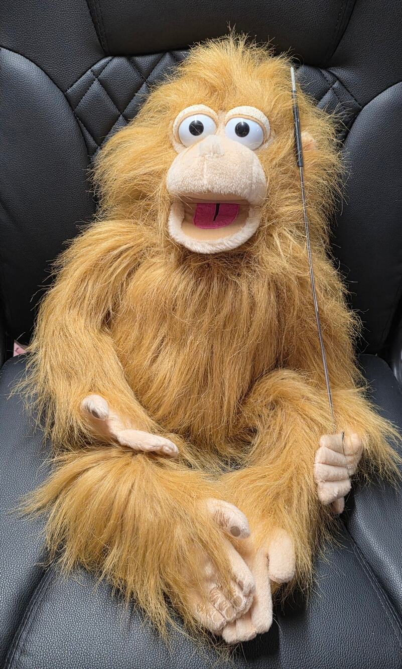 28" Silly Monkey, Full Body, Wrap Around, Ventriloquist Style Puppet